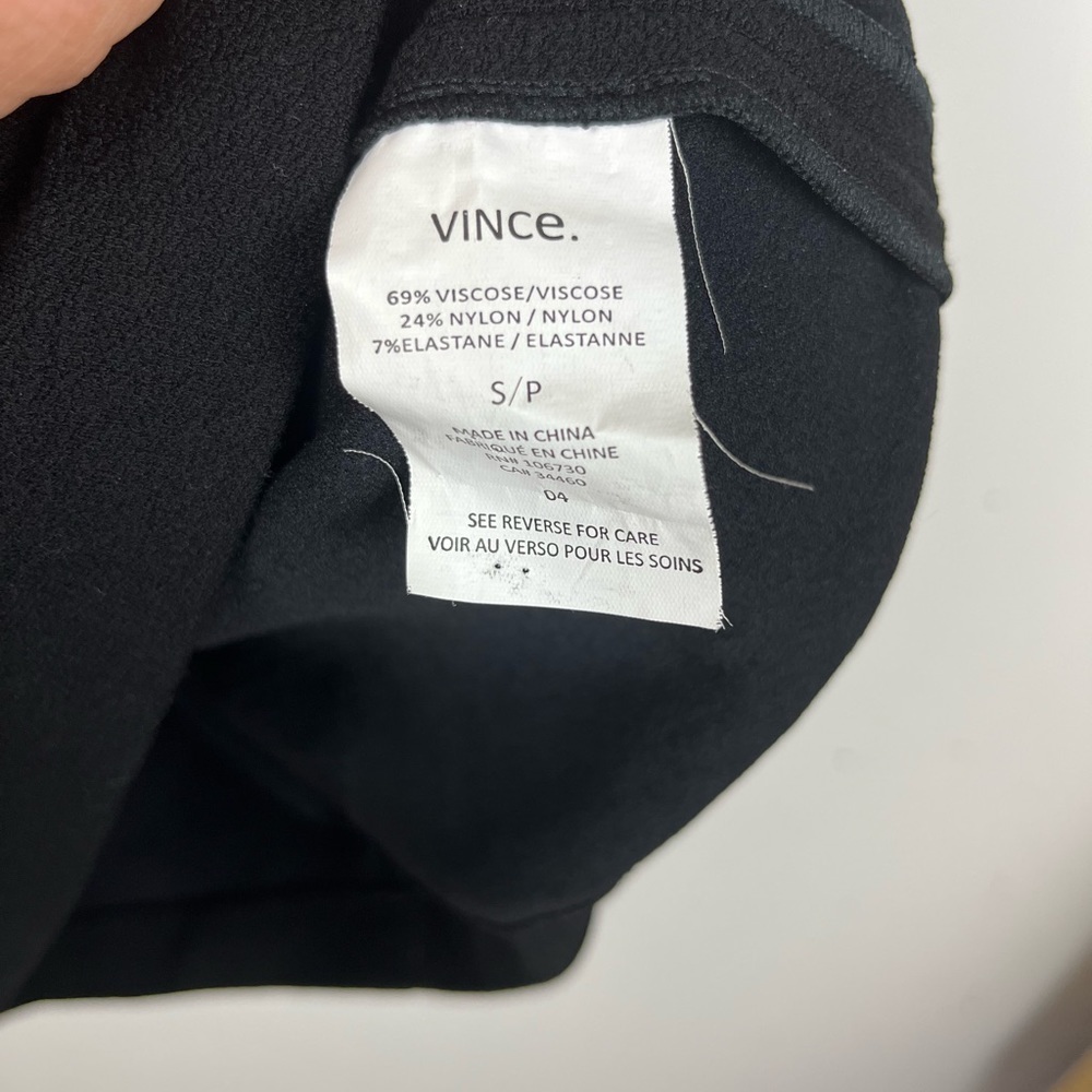 VINCE Black Midi dress Size S/P - Picture 6 of 8
